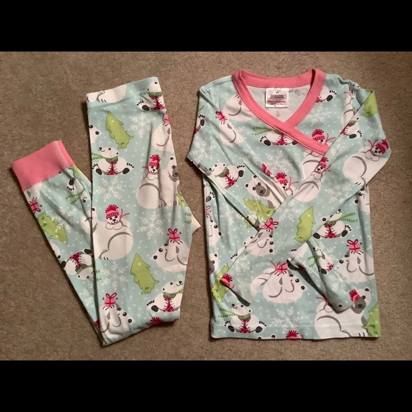 Hanna Andersson polar bear pajamas, size 8 (130) EUC - Picture 1 of 3